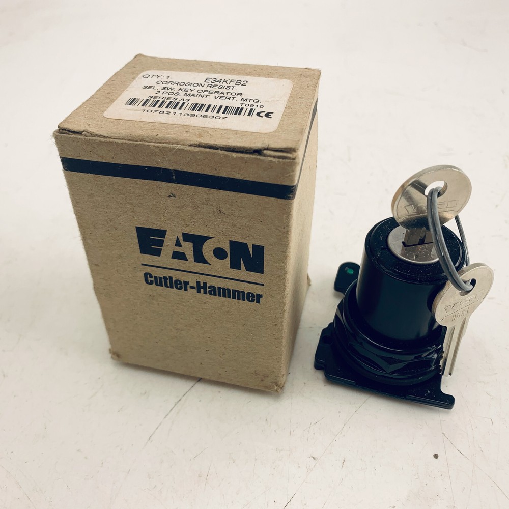 CUTLER HAMMER E34KFB2 Selectable Switch key Operator Series 30.5 2 Position 60°