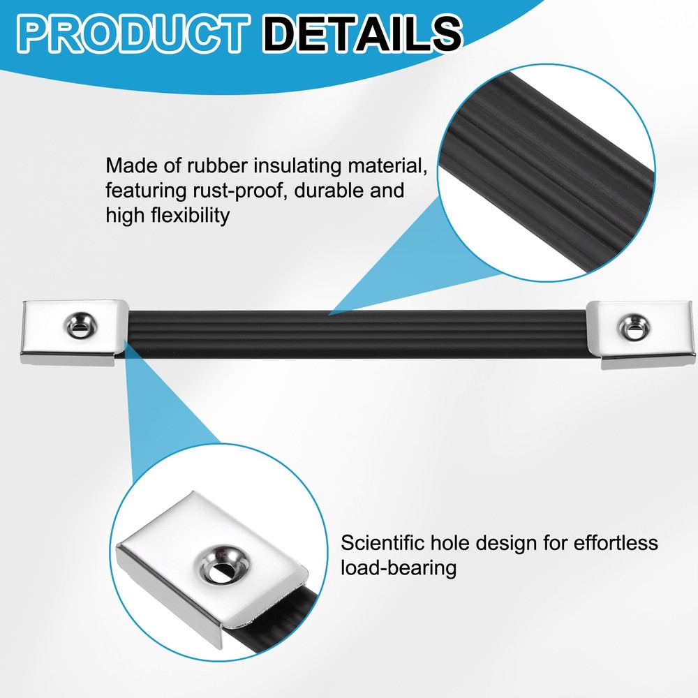2 Pieces 9.7 Inches Speaker Cabinet Strap Handles, Pull for Speaker Case, Silver