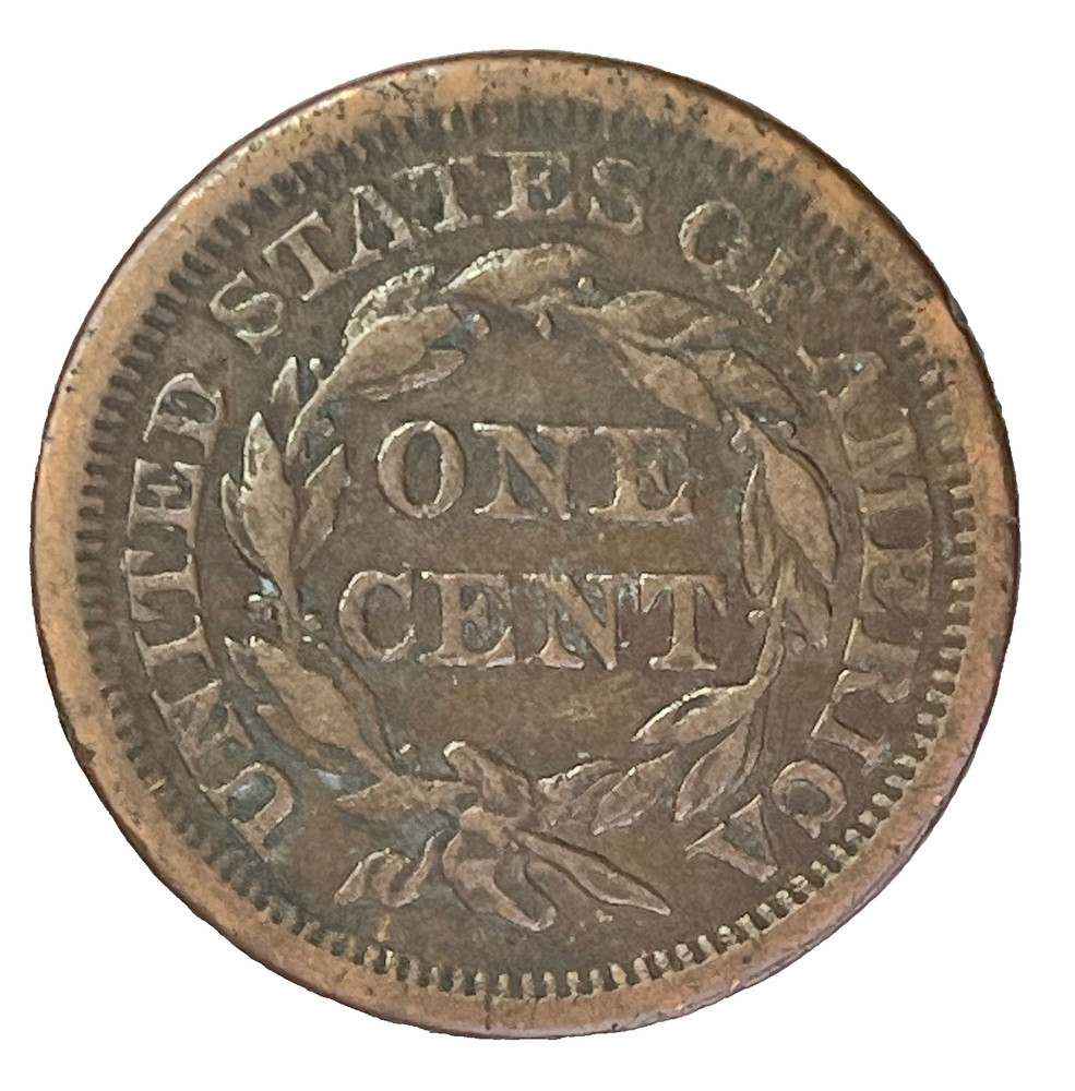 1853 Braided Hair Large Cent - #lc100