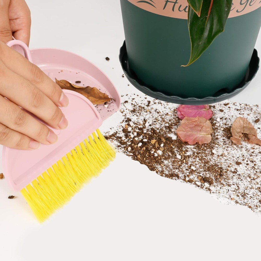 Small Broom and Dustpan Set,mini Compact Portable, for Home, Sofas
