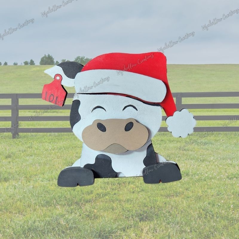 Holstein Cow Interchangeable With 13 Hats