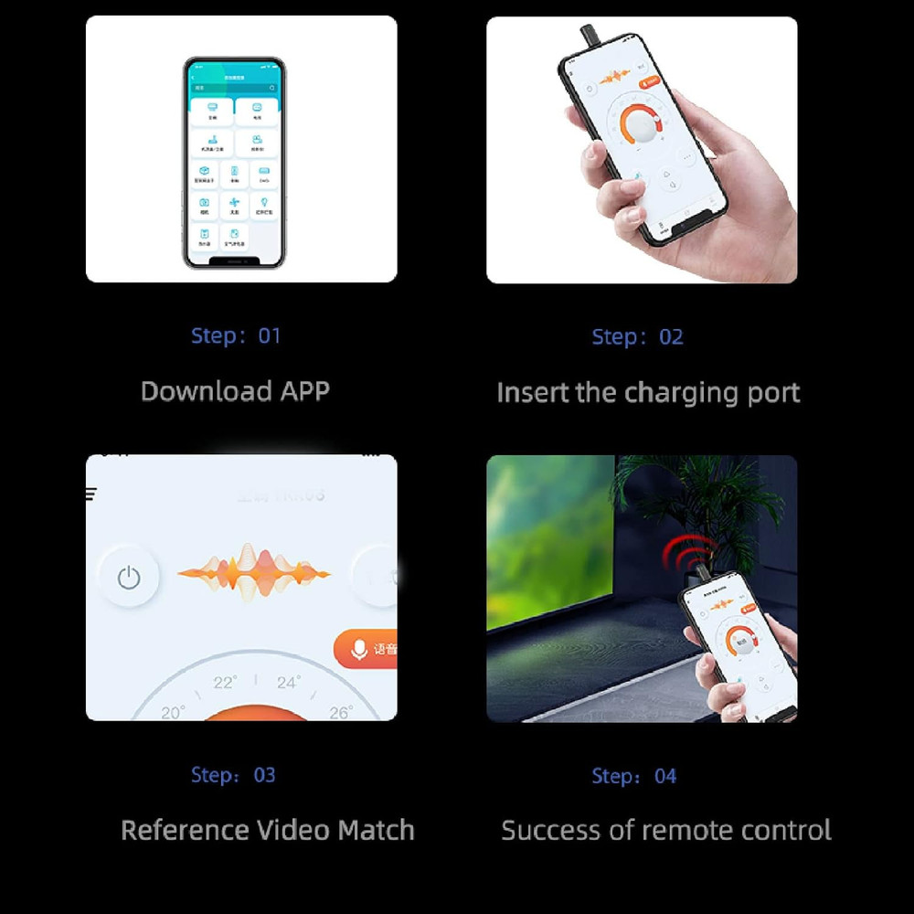 Mini Smartphone IR Remote Controller Adapter, Type C Universal Smart IR Controll