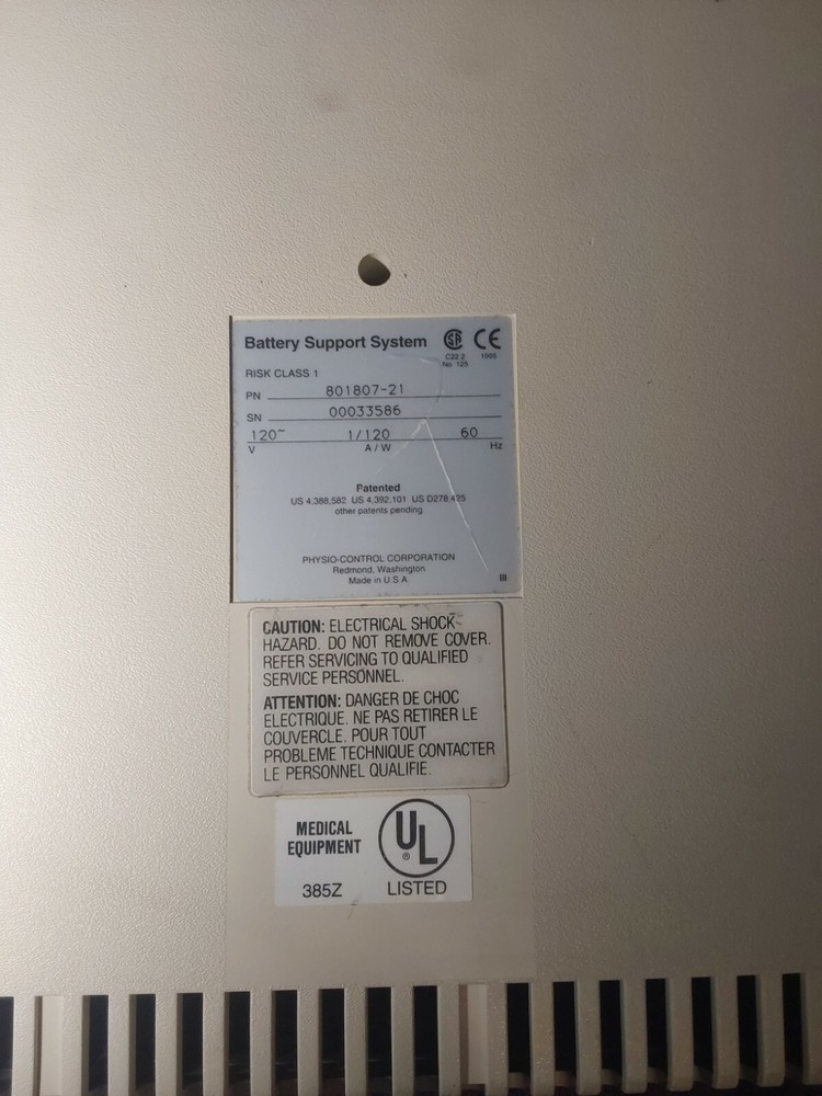 Physio-Control Battery Support System 801807-21