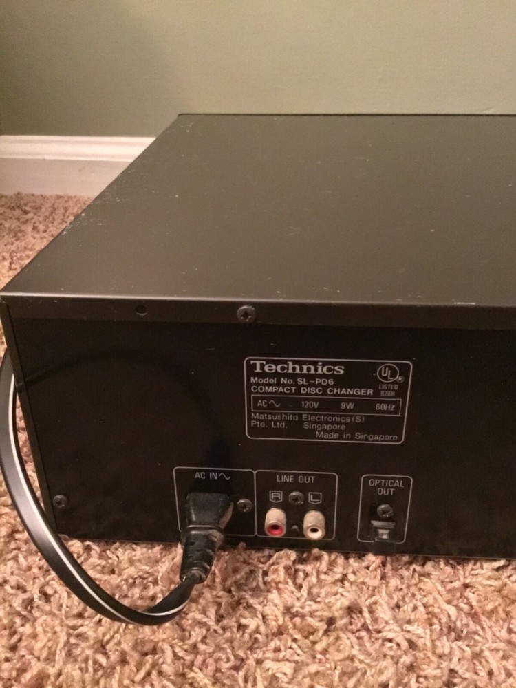 Technics SL-PD6 5 Disc Rotary Changer System No Remote