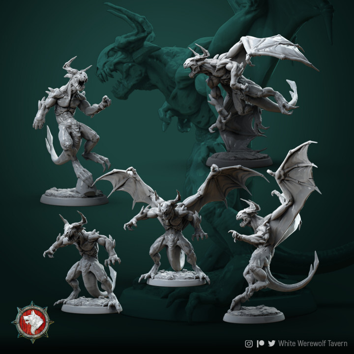 Devil Demon Miniature | D&D DnD | Pathfinder | RPG