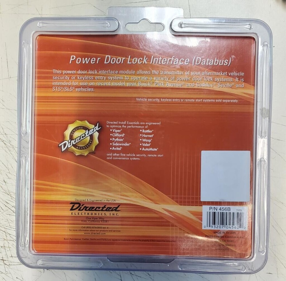 DEI 456B POWER DOOR LOCK INTERFACE DATABUS DIRECTED ELECTRONICS