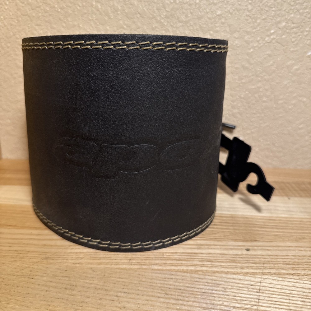 APEX 6" Leather Weightlifting Belt - Large