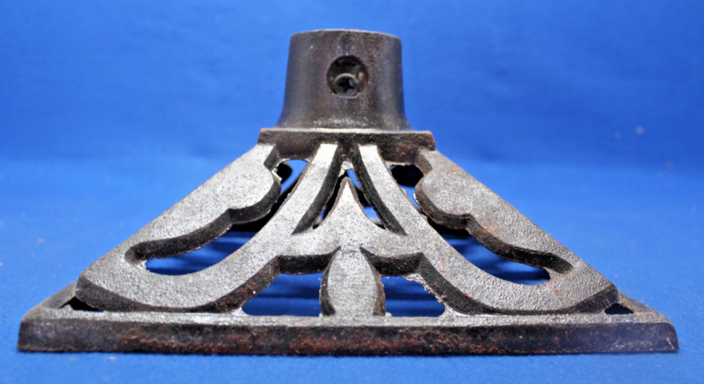 Cast Iron Flagpole Metal Base 9" square