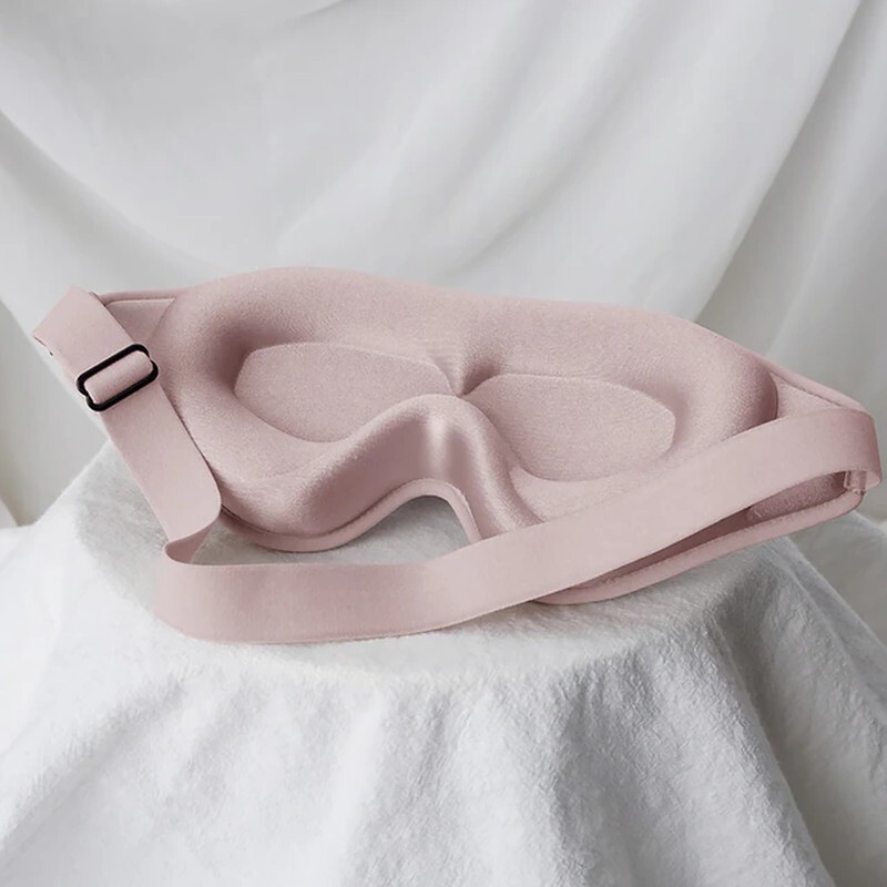 3D Sleep Mask Blindfold 99% Blackout Light