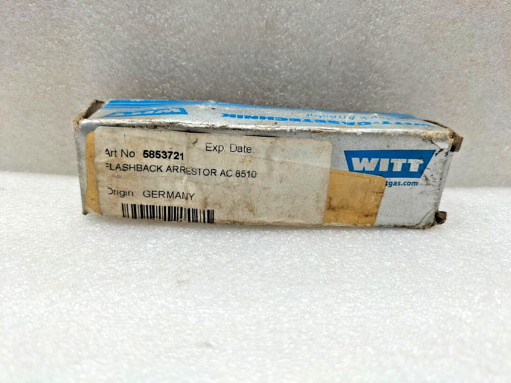 WITT 85-10 FLASHBACK ARRESTOR 5853721
