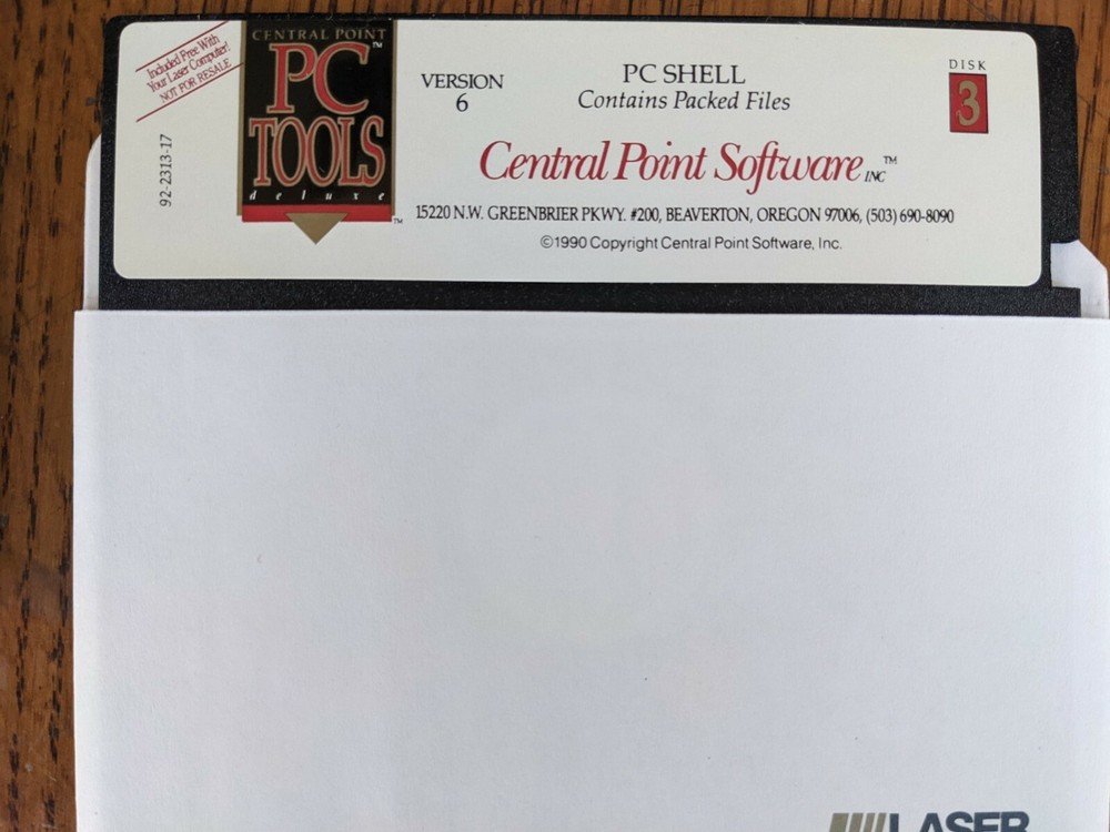 Laser Computer Central Point Software PC Tools Deluxe 6.0 for IBM - 6 DISK SET