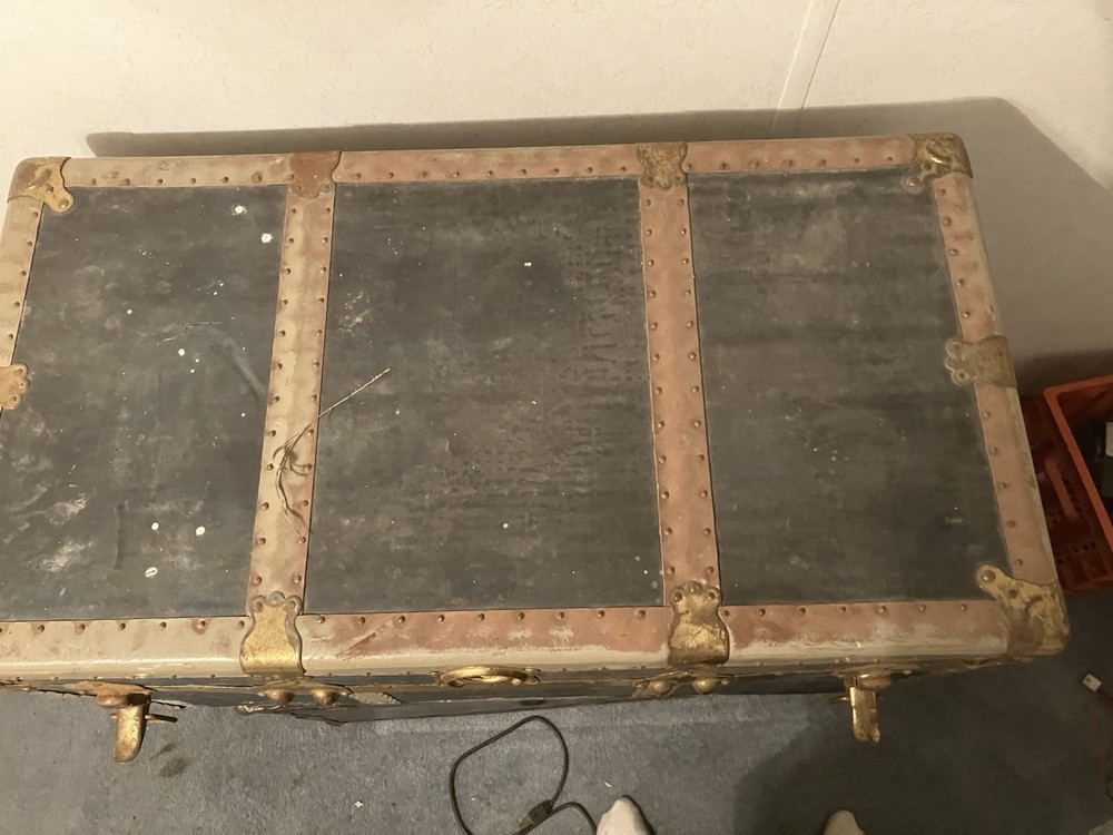 Vintage Steamer Trunk 1887