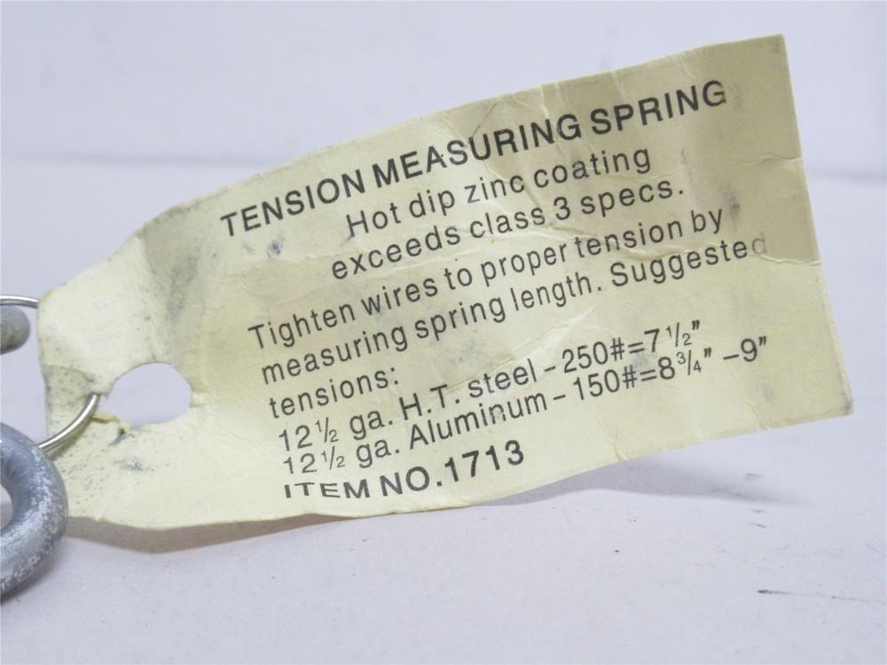 243650 Old-Stock; Dare 1713 Galvanized Steel Compression Spring