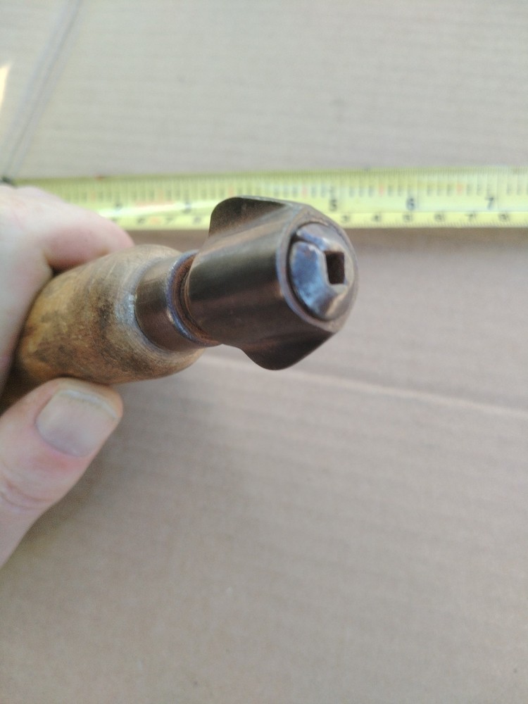 🇬🇧 Vintage 1930's Hardwood Combination Tool Hollow Handle Multi-Tool Unusual