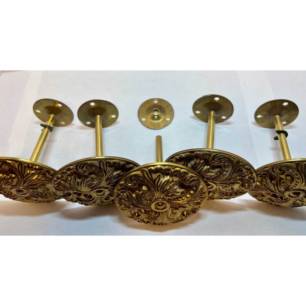 Vintage Baroque Brass Drape Holders