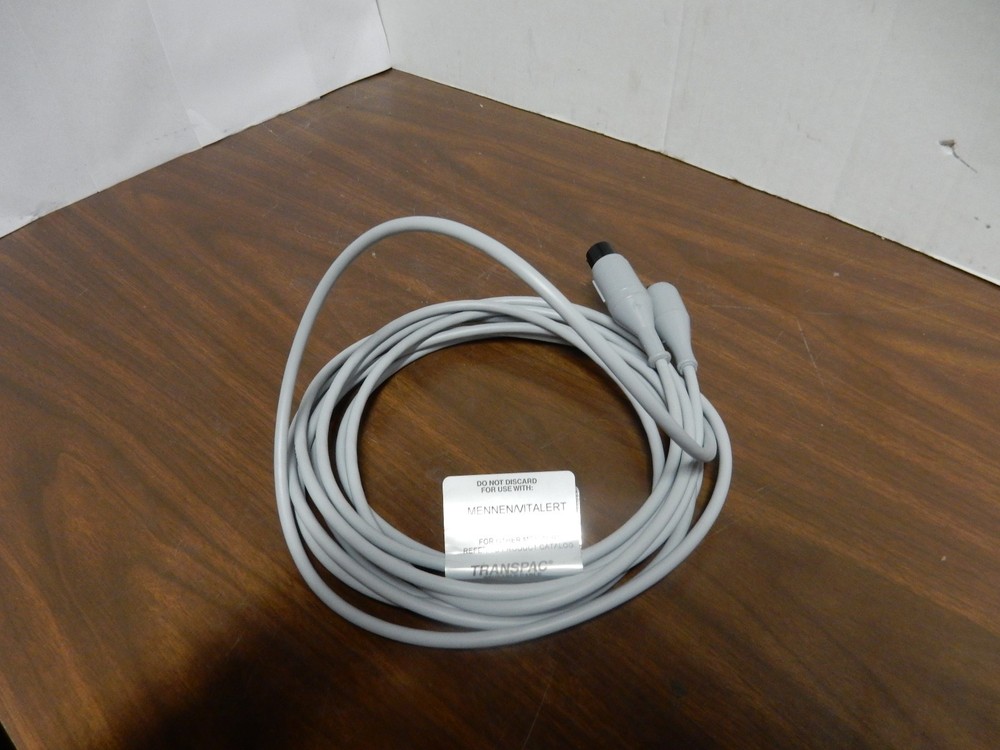 10' TRANSPAC REUSABLE CABLE FOR USE WITH TRANSDUCER