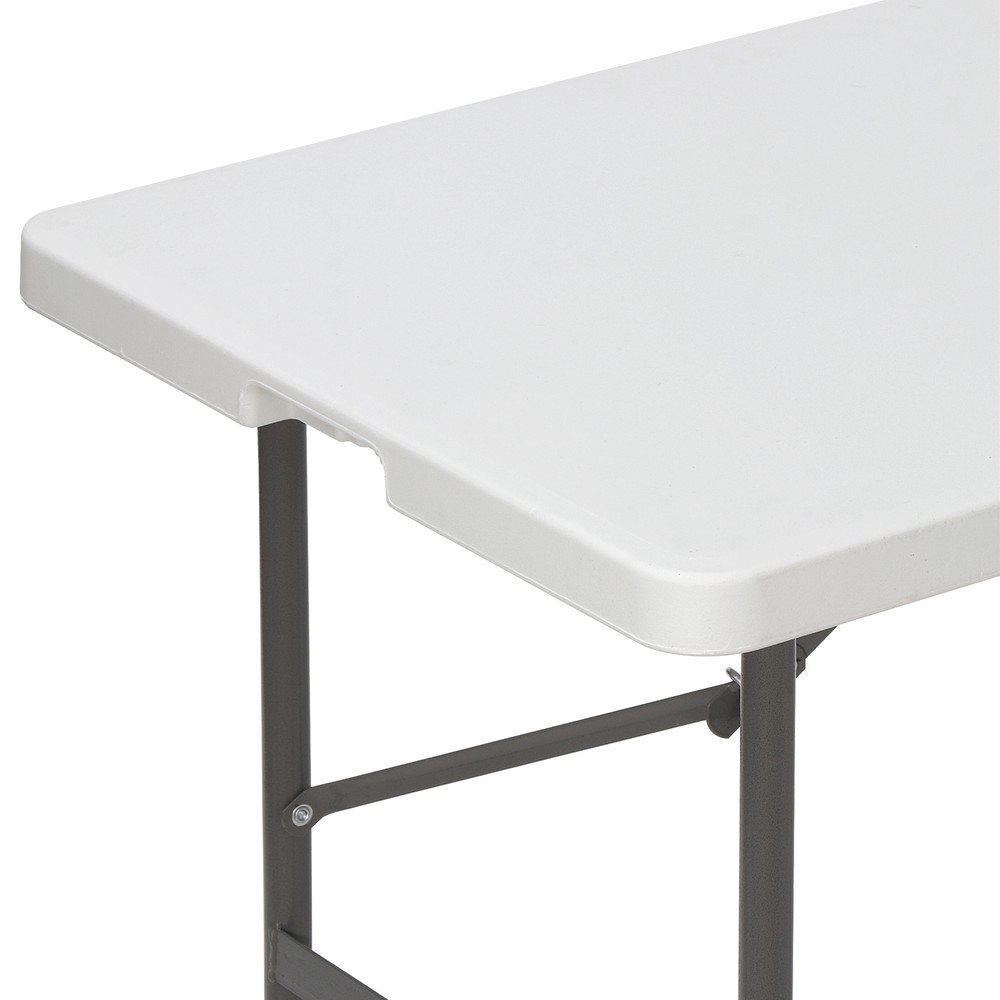 Durable 4" Plastic Picnic Party Folding Table Camp Dining White Patio Table