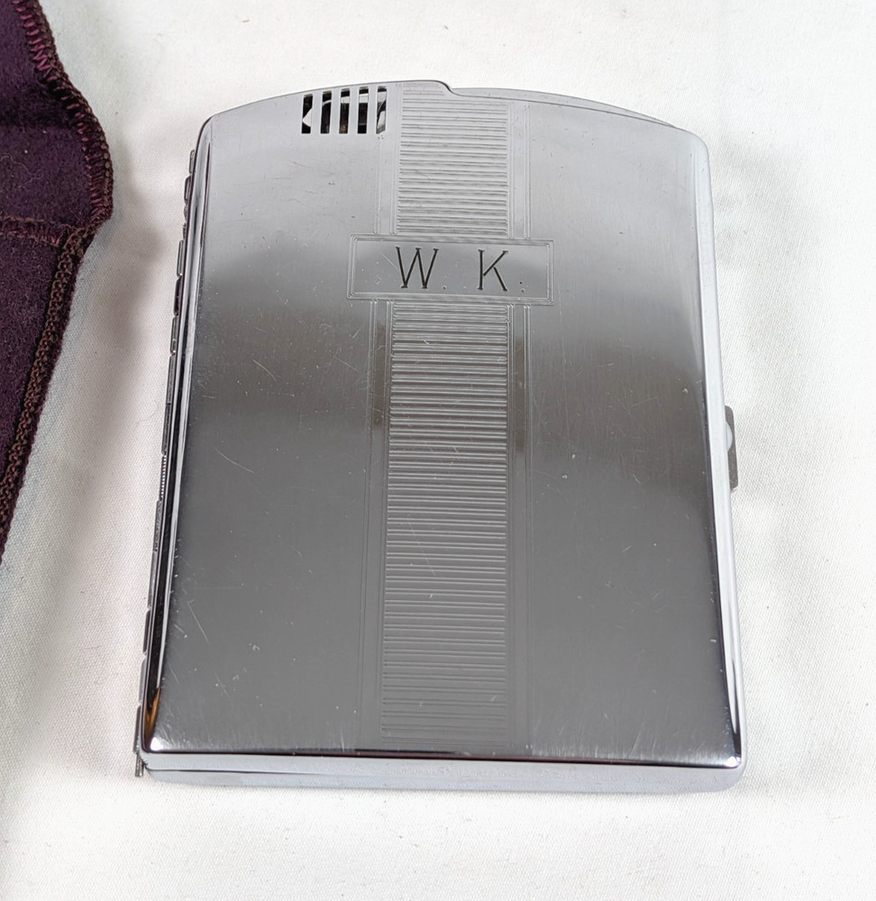 Ronson Twentycase Lighter and Cigarette Case Combo In Orignal Box