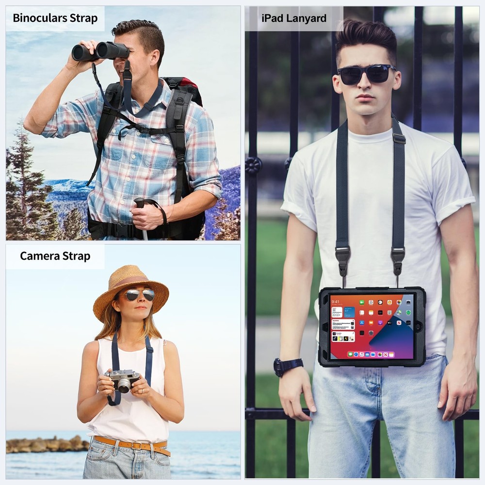 FIEIL Adjustable iPad Camera Shoulder Strap Lanyard w/ Silicone Pad Universal