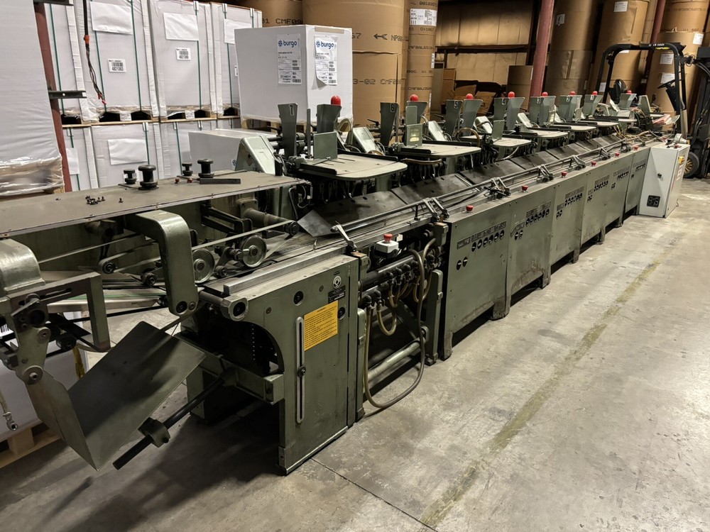 Muller Martini 7 into 1 newspaper inserter