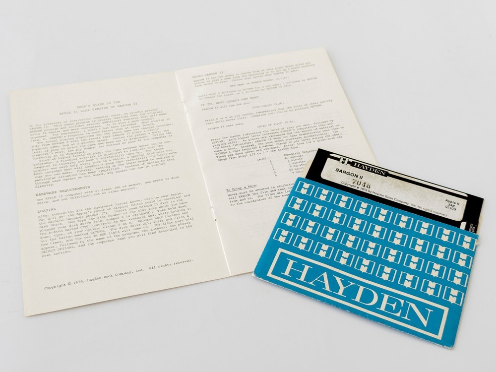 Sargon II - Hayden - 1979 / Apple II