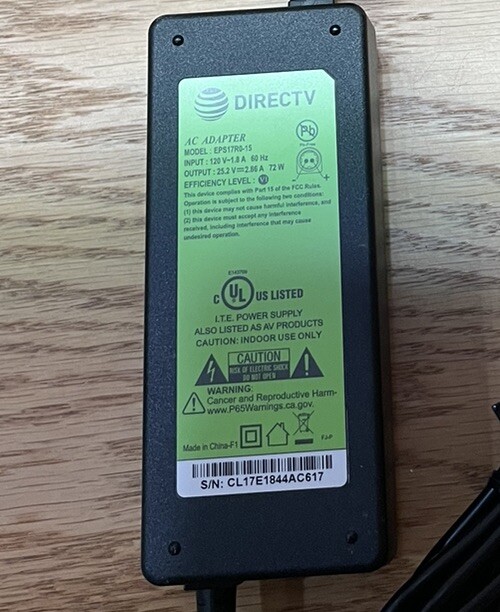 DIRECTV AC Adapter model Eps17R0-15