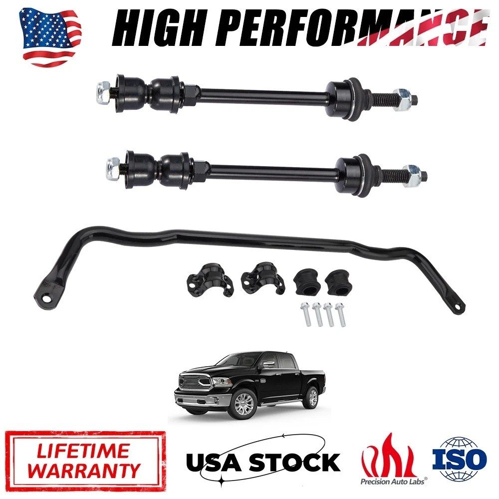 Front For 2011-2018 Ram 1500 4WD Stabilizer Sway Bar & Pair Stabilizer Bar Link
