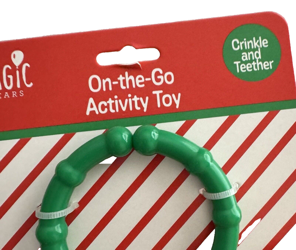 Santa Activity Toy with Crinkle, Rattle & Teether - Christmas