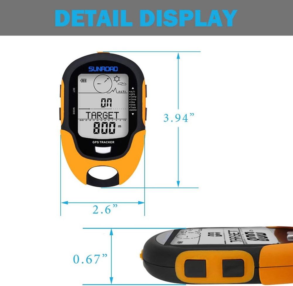 Digital Altimeter Portable Compass with Weather Forecast Multi Function Altimete