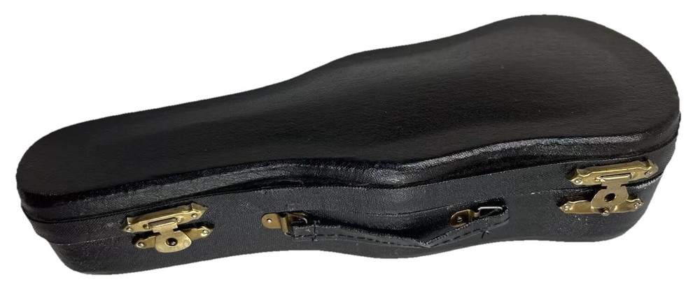 8” Miniature Violin with Bow & Fitted Lined Case •Flip Close w/Handle