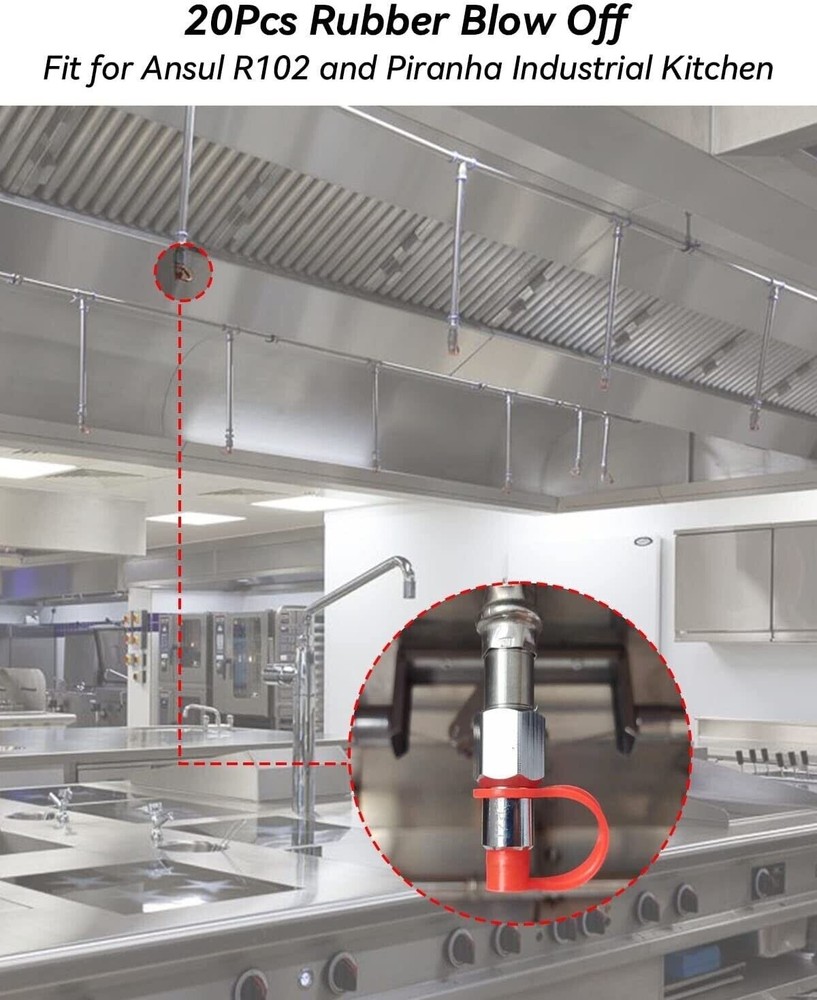 🔥🔥5- PACK FIRE SUPPRESSION SYSTEM RUBBER BLOW OFF NOZZLE CAPS..NEW.🔥🔥