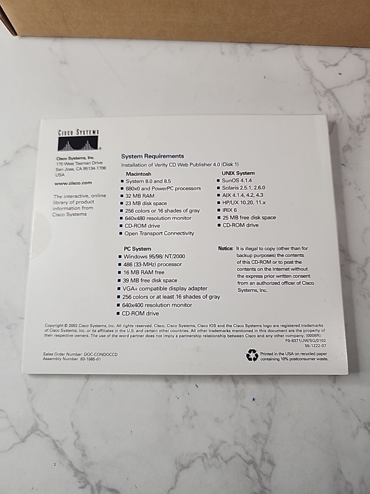 Cisco Software Pack Unit Installation Guide 3.1 Plus Cd Pack 2002. SEE Pics