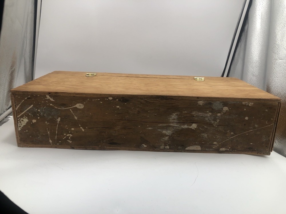 Solied Wood Tool Box Vintage