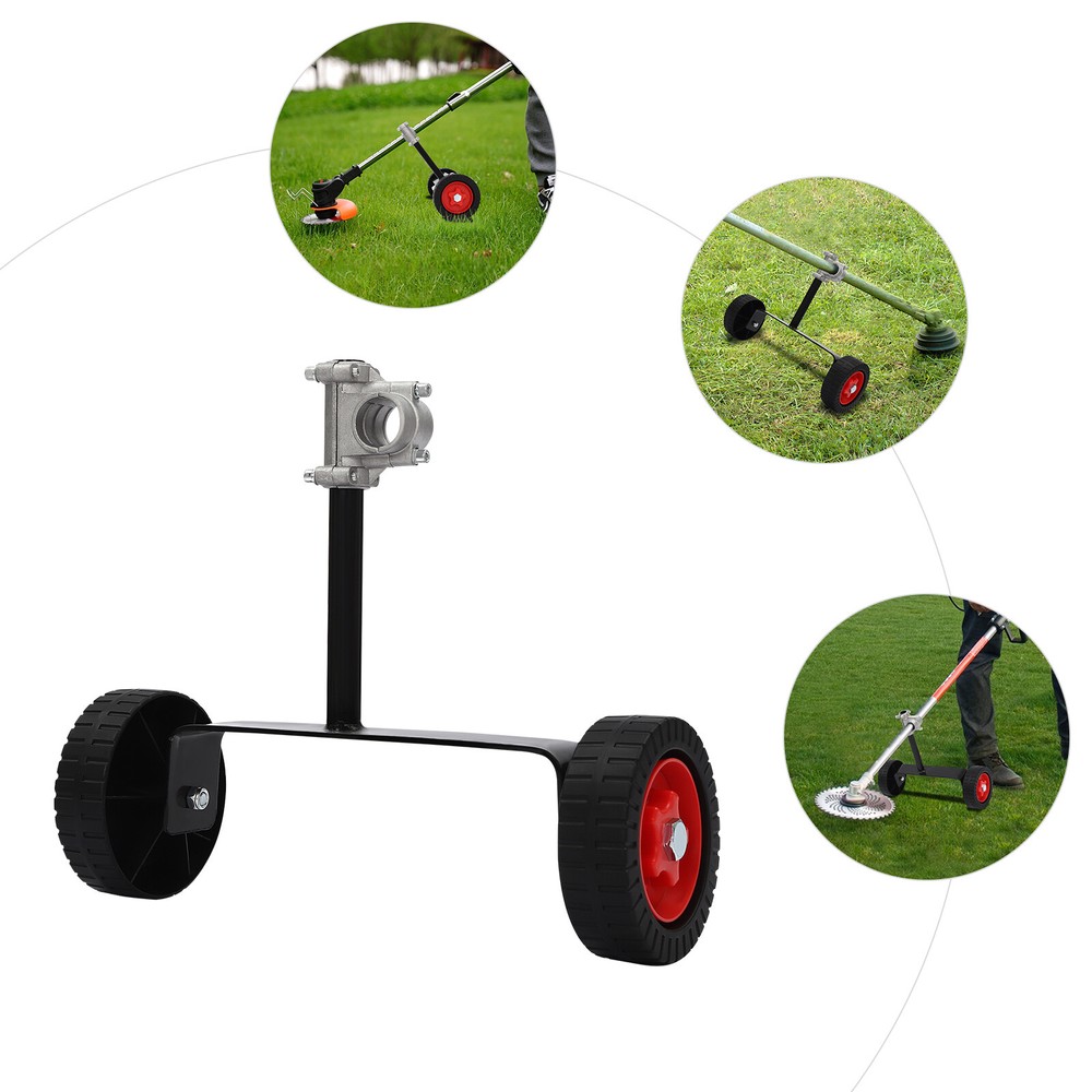 String Trimmer Support Wheel Walk Behind Auxiliary Wheel Adjustable Hight