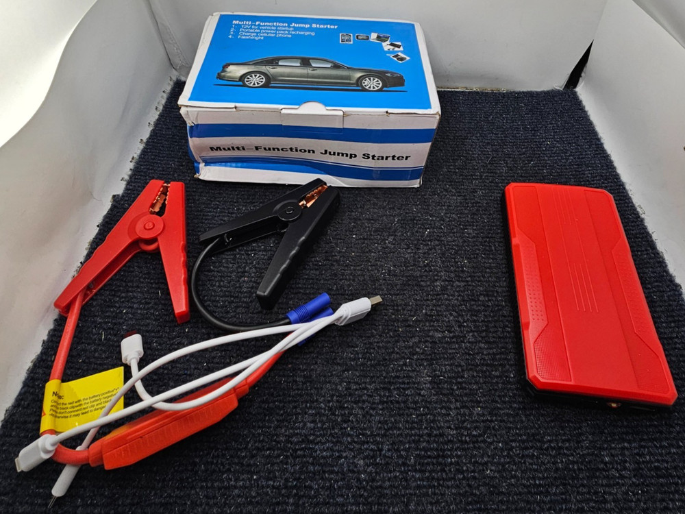 Multi-Function Jump Starter 12V Portable Powerbank function w/ Flashlight