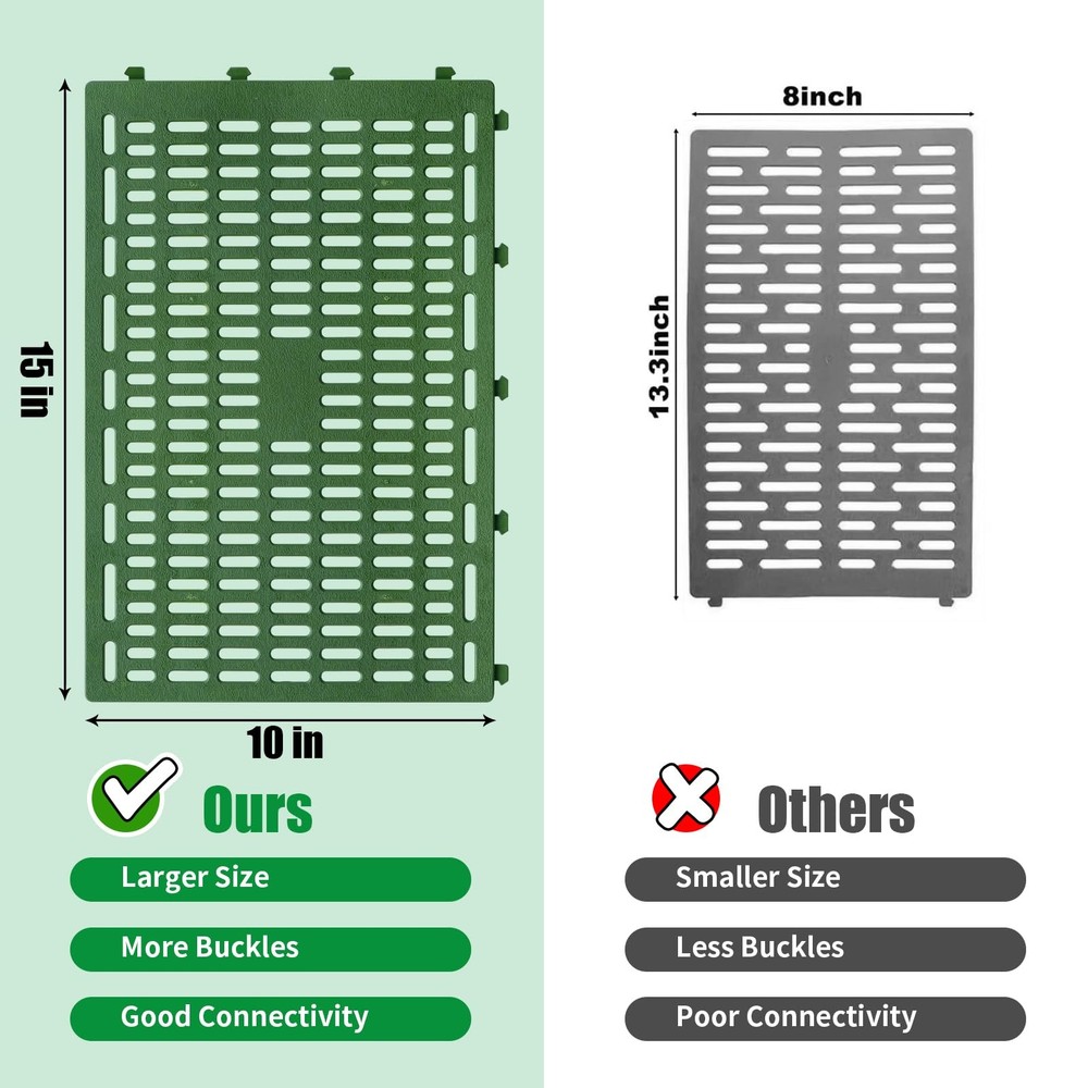 18pcs Tree Trunk Protector, Guards Protector with 18 pcs, Green