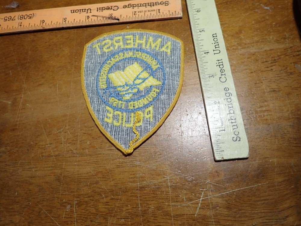 AMHERST MASSACHUSETTS EARLY VEST OBSOLETE PATCH BX AAA #15