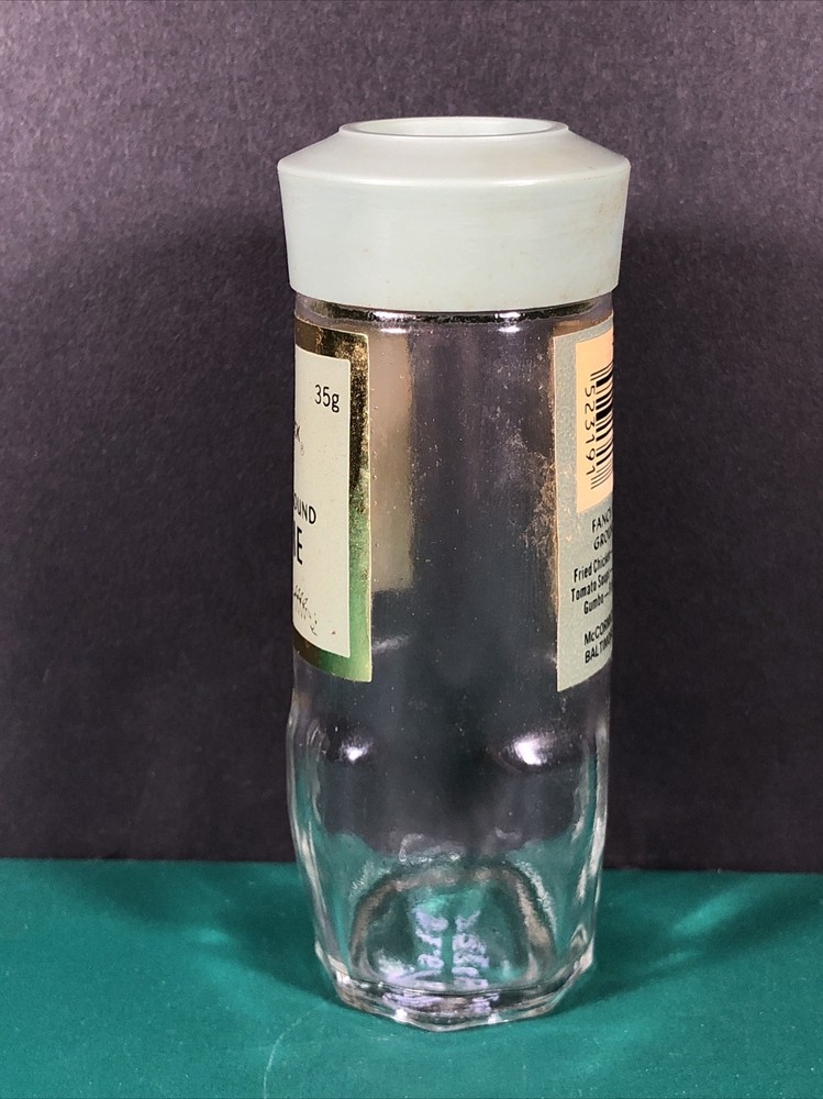 Vintage McCormick | Ground Thyme | Spice Jar | Green Lid | Empty