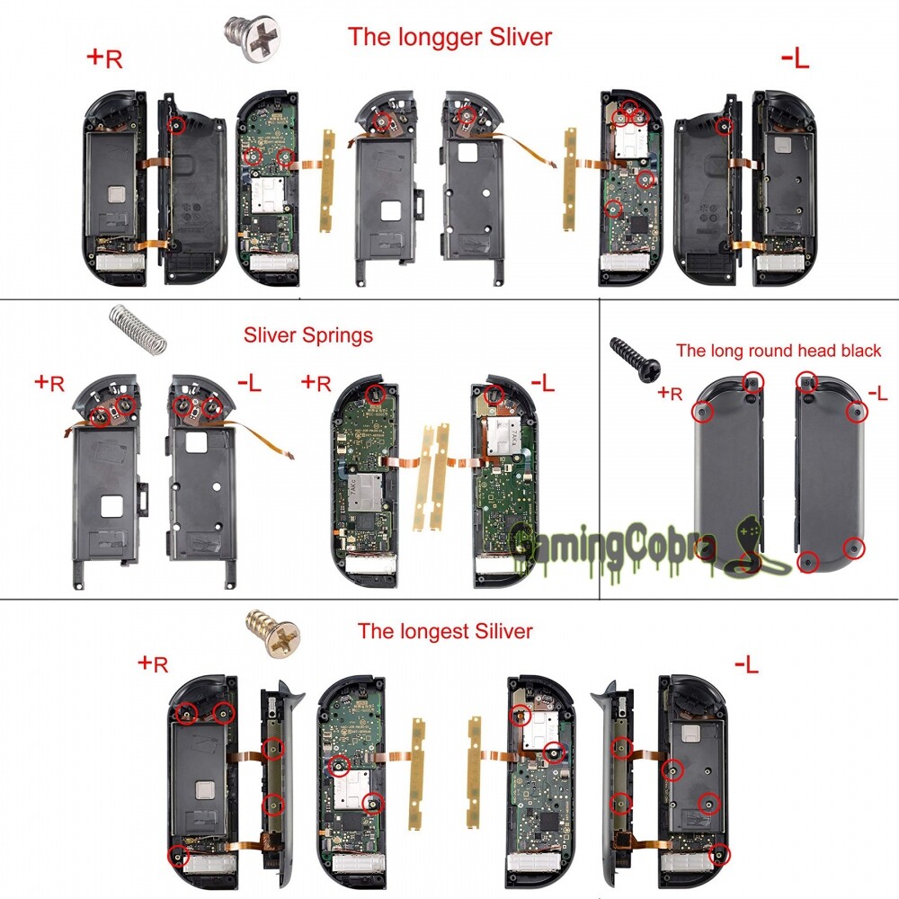 Replacement Shell Joycon Clear Housing Buttons for Nintendo Switch OLED Joy con