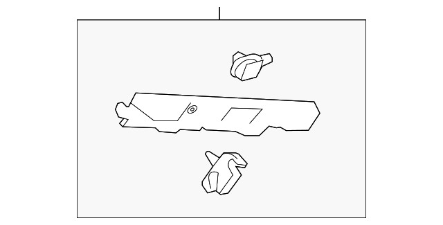 Genuine GM Driver Side Quarter Panel Upper Trim Panel Bracket 22799317