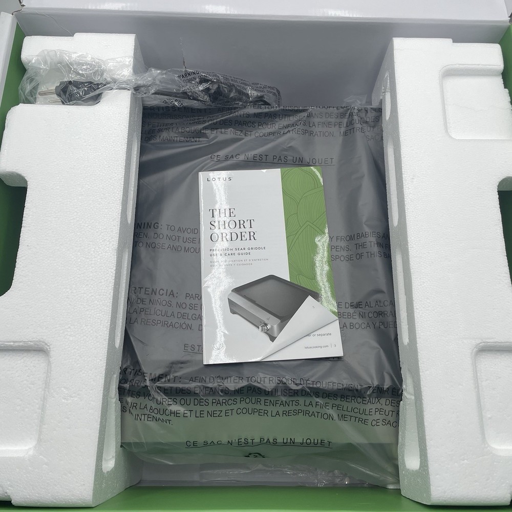 Lotus The Short Order Precision Sear Griddle *Open Box*
