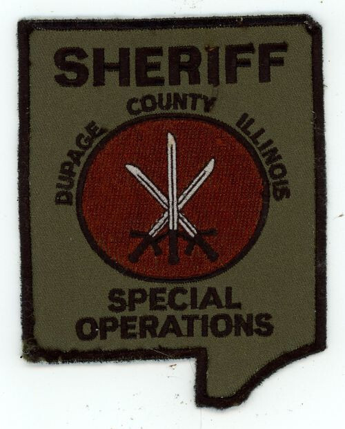 ILLINOIS IL DU PAGE COUNTY SHERIFF SPECIAL OPERATIONS SUBDUED SHOULDER PATCH