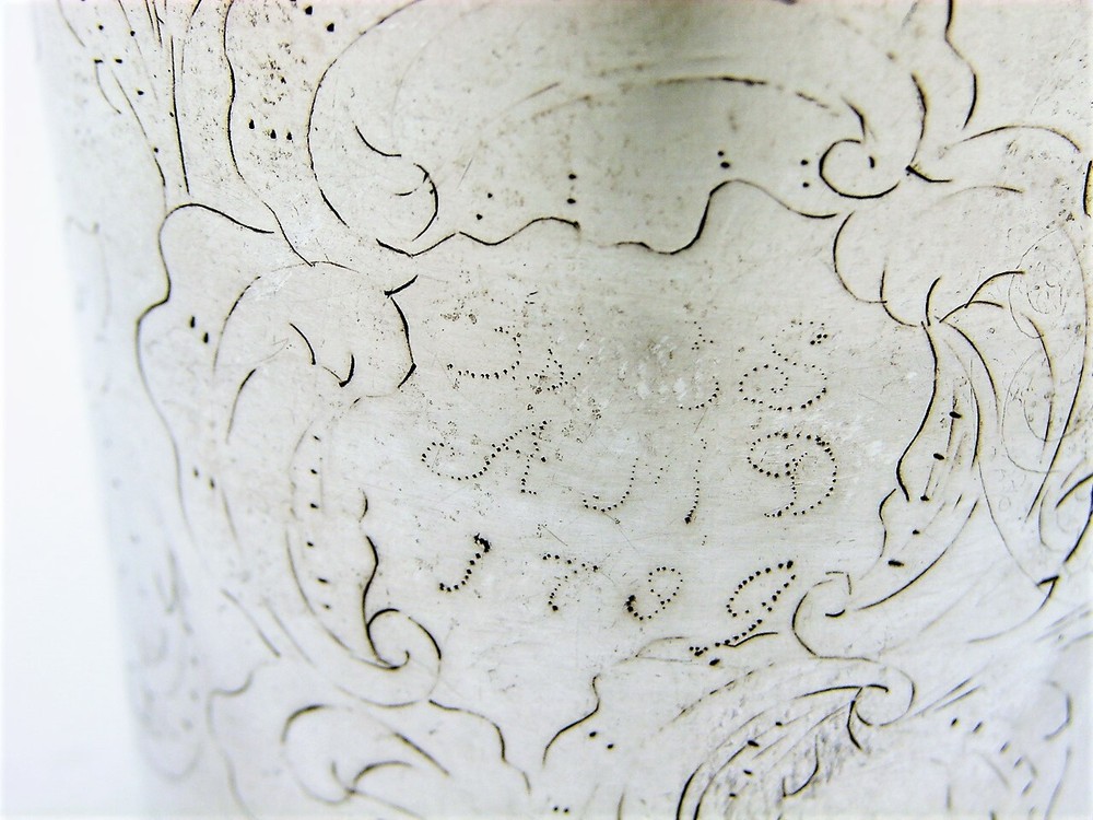 Danish Solid Silver Beaker Cup Hallmarked Andreas Buemann Dated 1799
