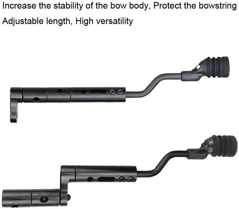 Archery Compound Bow String Stop Suppressor Stabilizer Bracket Mount Silencer