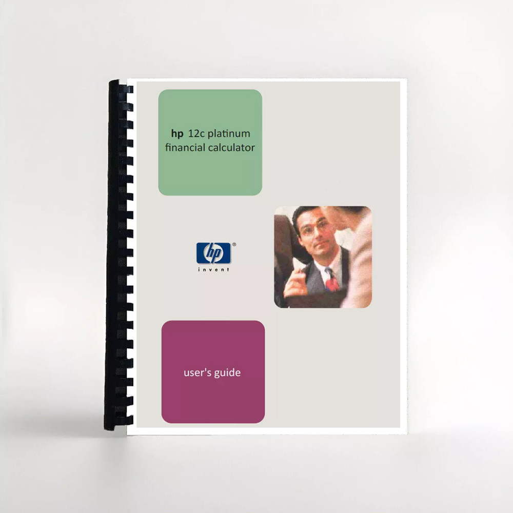 HP 12C Platinum User's Guide Manual