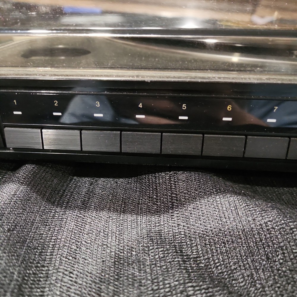 BSR XL-1200 Programmable Turntable Linear Belt Record TESTED Working see VIDEO