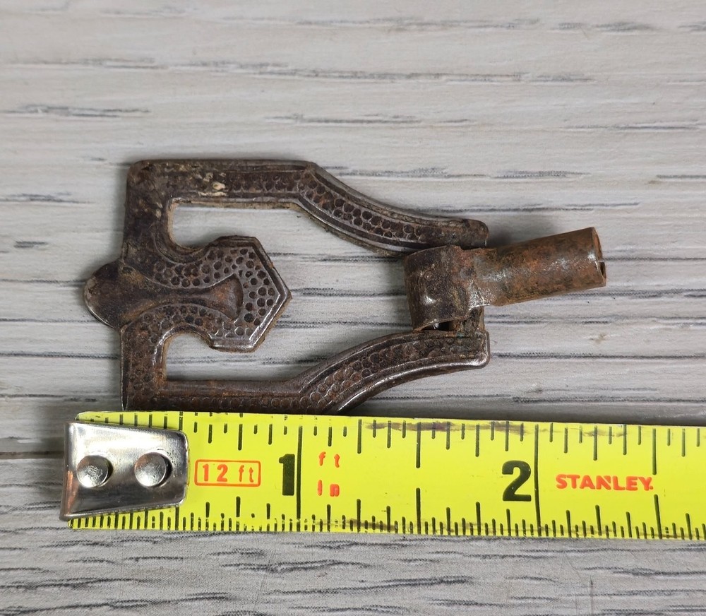 Pair Vintage Gothic Revival Pendant Drawer Pulls Jacobean Iron Style Drop Handle