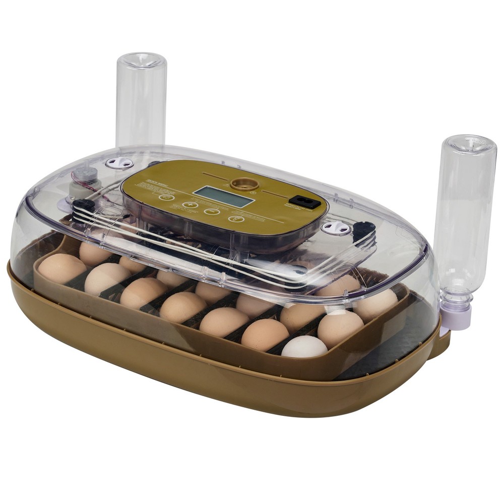 24 Eggs Incubator with Automatic Egg Turning, Temperature & Humidity Control, Ex