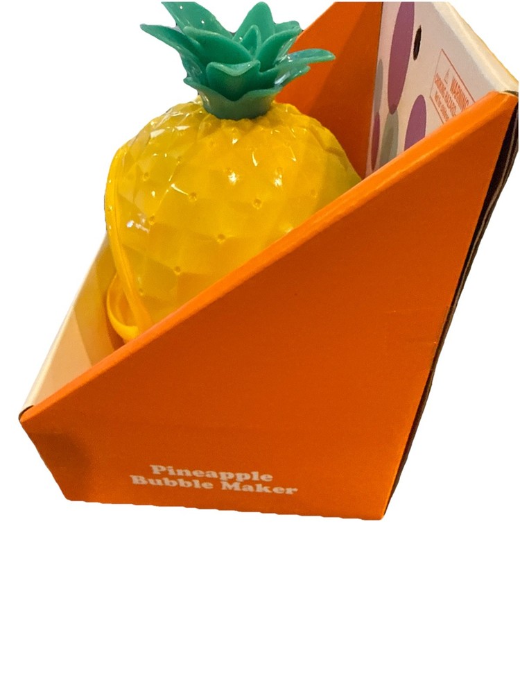 Bubble Maker - Sun Squad™ Pineapple - Battery Bubble Blower w/ Bubbles - New