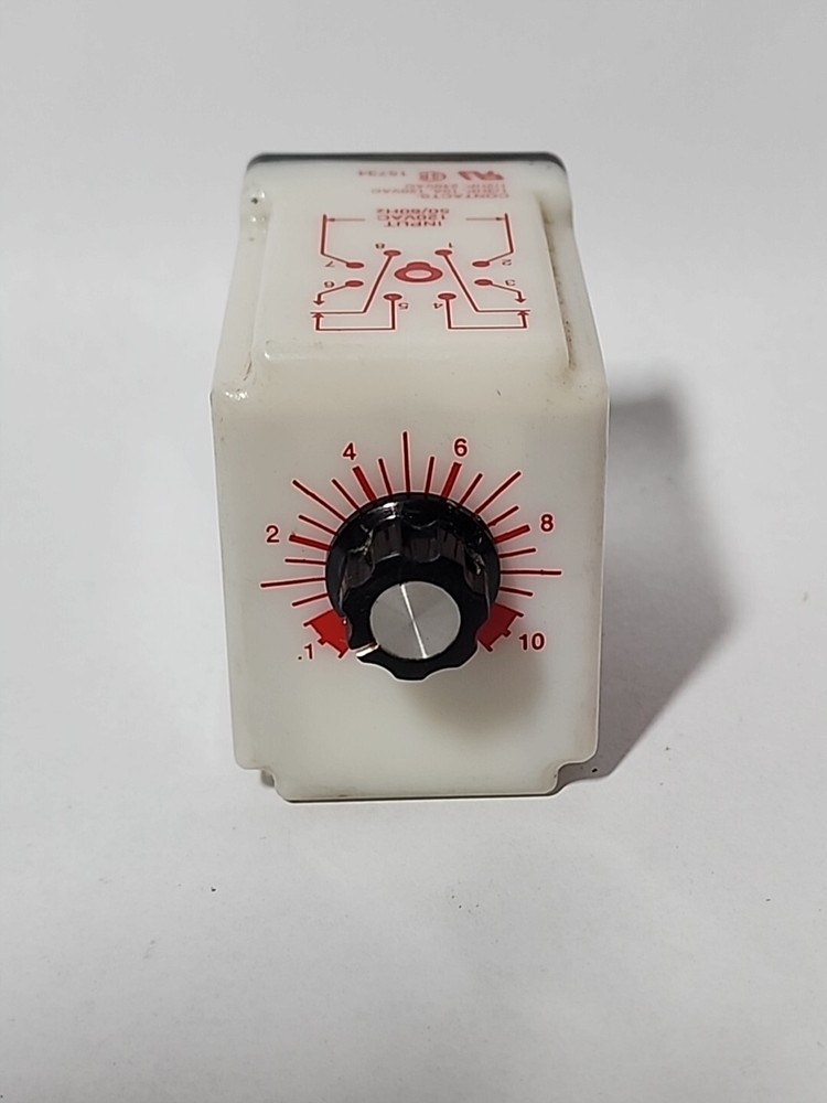 Dayton 6X603E Solid State Time Delay Relay, Range: 0.1-10sec, Input: 120VAC